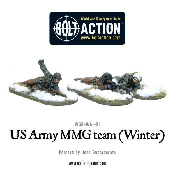 Bolt Action US Army MMG team (Winter) - Prone