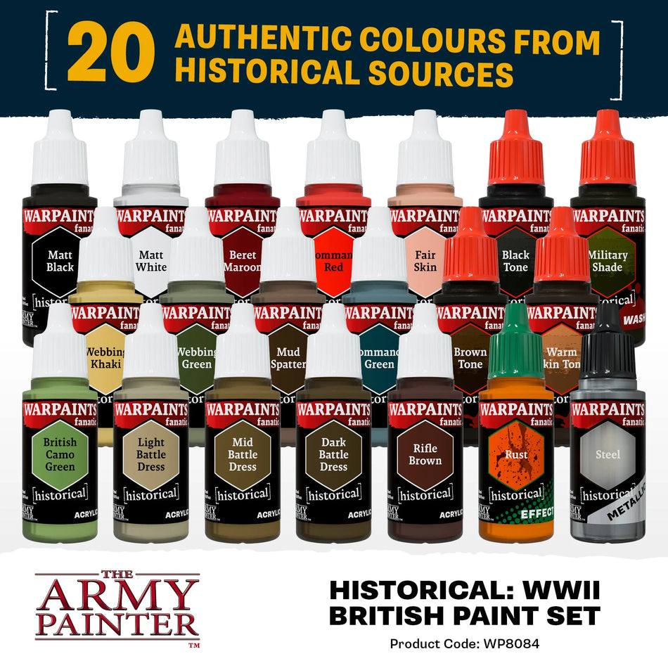 The Army Painter - Warpaints Fanatic: World War II British Paint Set