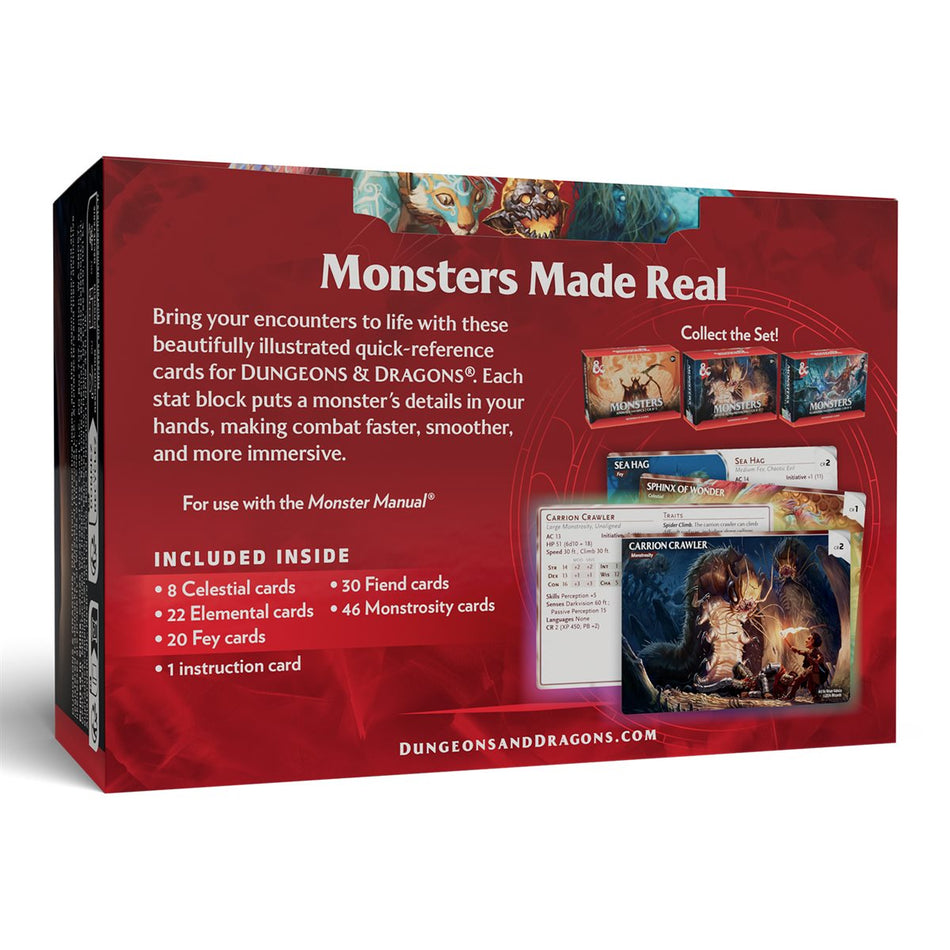 Dungeons & Dragons: Reference Cards: Monsters - Mystical and Menacing (Pre-Order August 18th 2026)