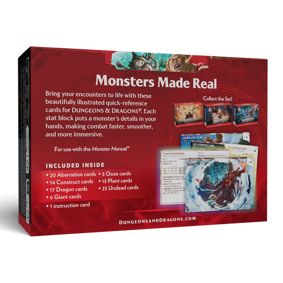 Dungeons & Dragons: Reference Cards: Monsters - Fearsome and Ferocious (Pre-Order August 18th 2026)