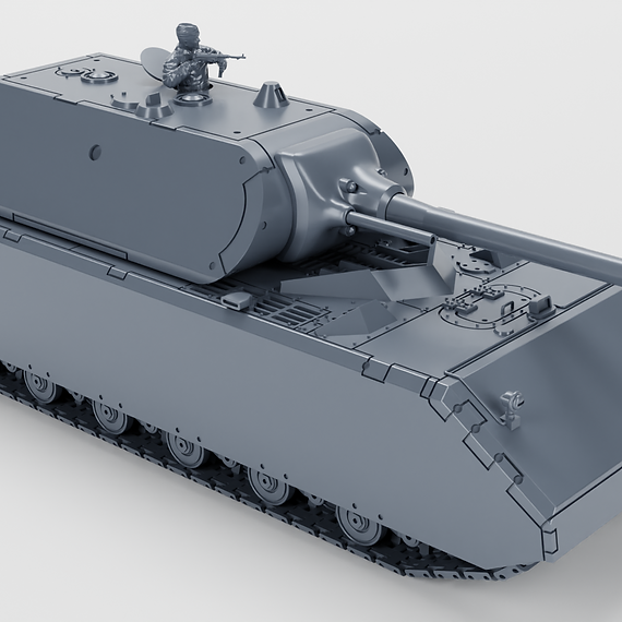 Panzer VIII Maus + 3 Tankmen