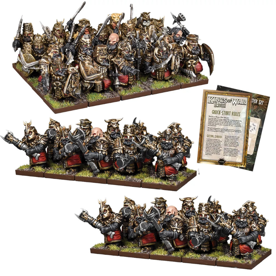 Kings of War Abyssal Dwarfs Ambush Starter Set