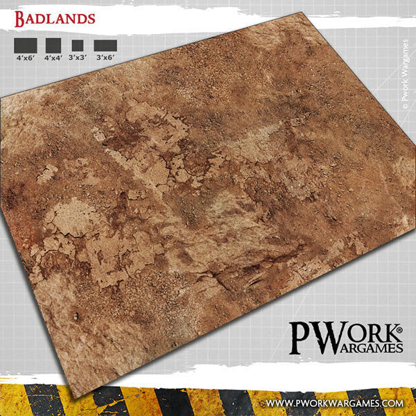 Game Mat "Badlands" neoprene 6' x 4'