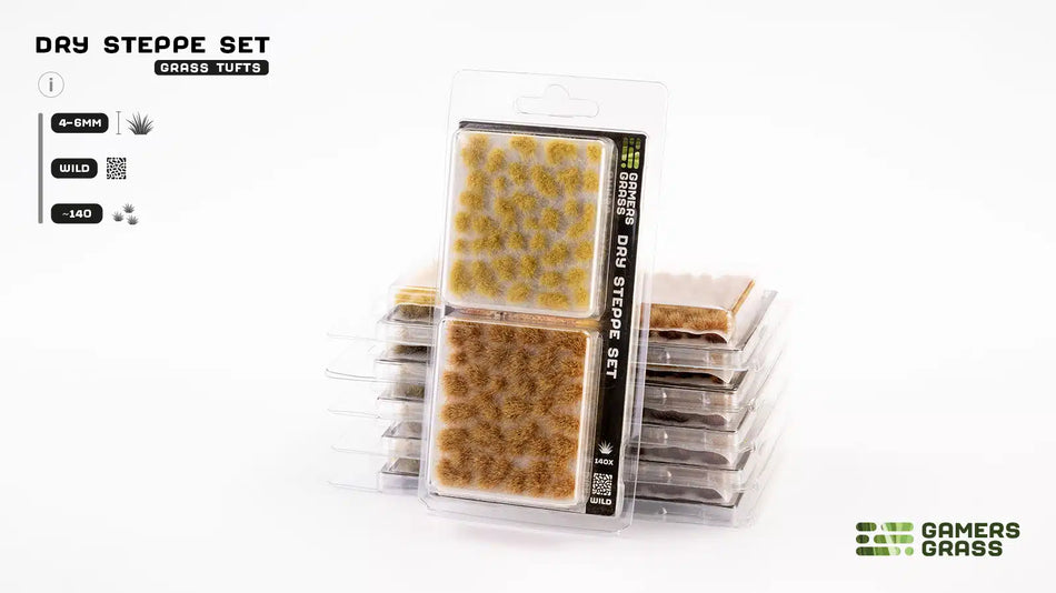 Gamers Grass Dry Steppe Tuft Set - Wild