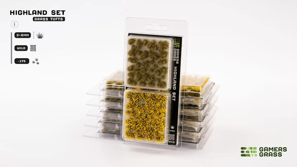 Gamers Grass Highland Tuft Set - Wild