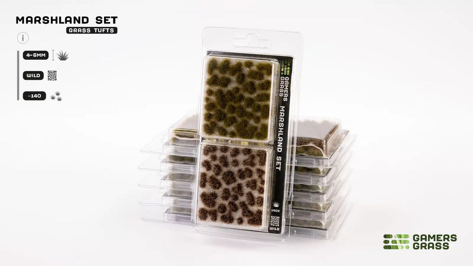 Gamers Grass Marshland Tuft Set - Wild