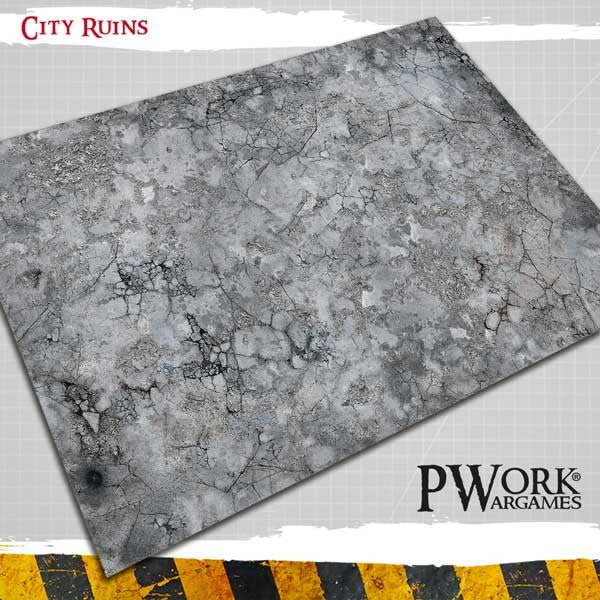 Game Mat "City Ruins" neoprene 6' x 4'