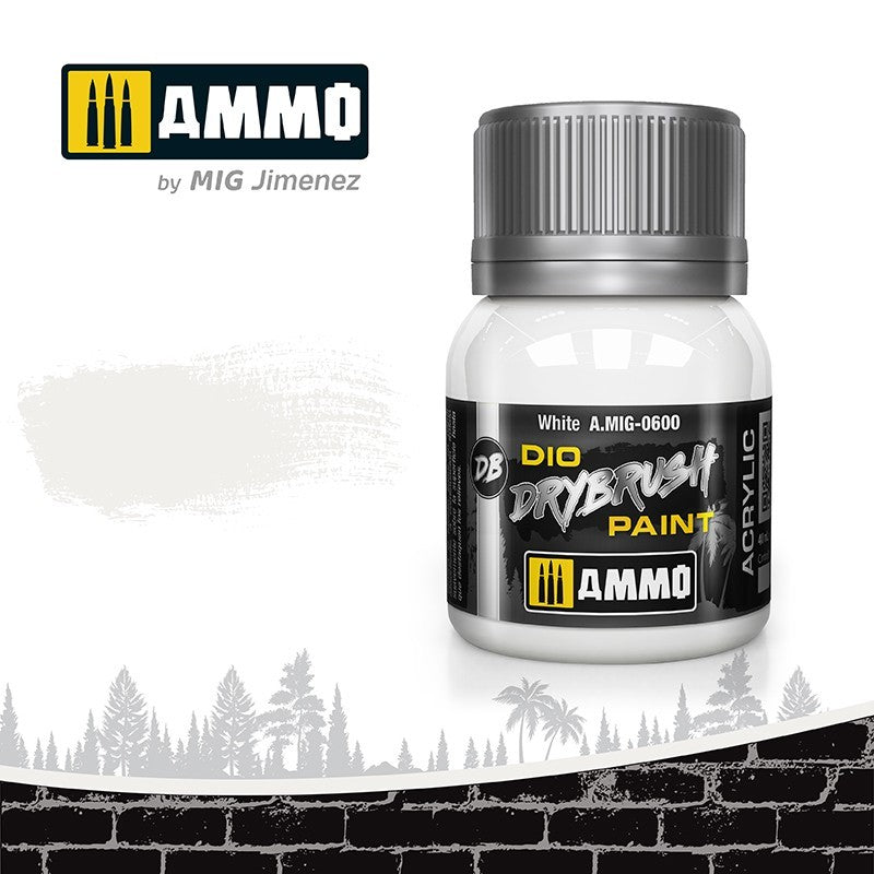 Ammo MIG Dio DRYBRUSH White A.MIG-0600