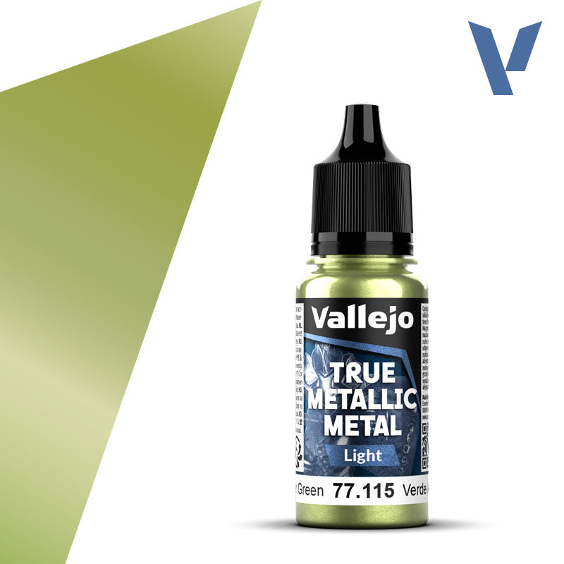Vallejo True Metallic Metal 77.115 Amber Green Light