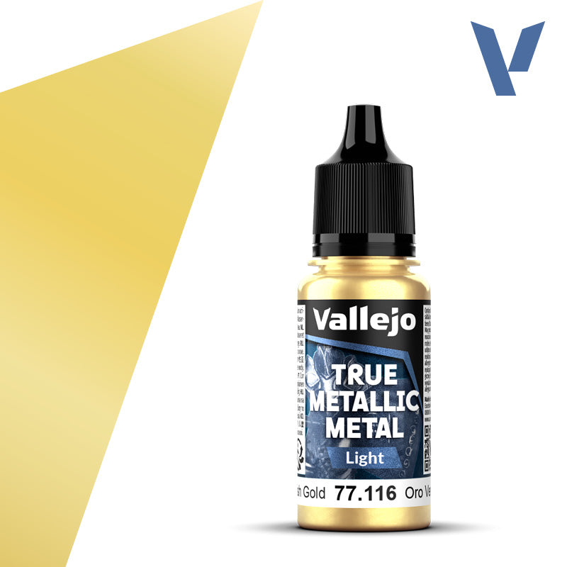 Vallejo True Metallic Metal 77.116 Greenish Gold Light
