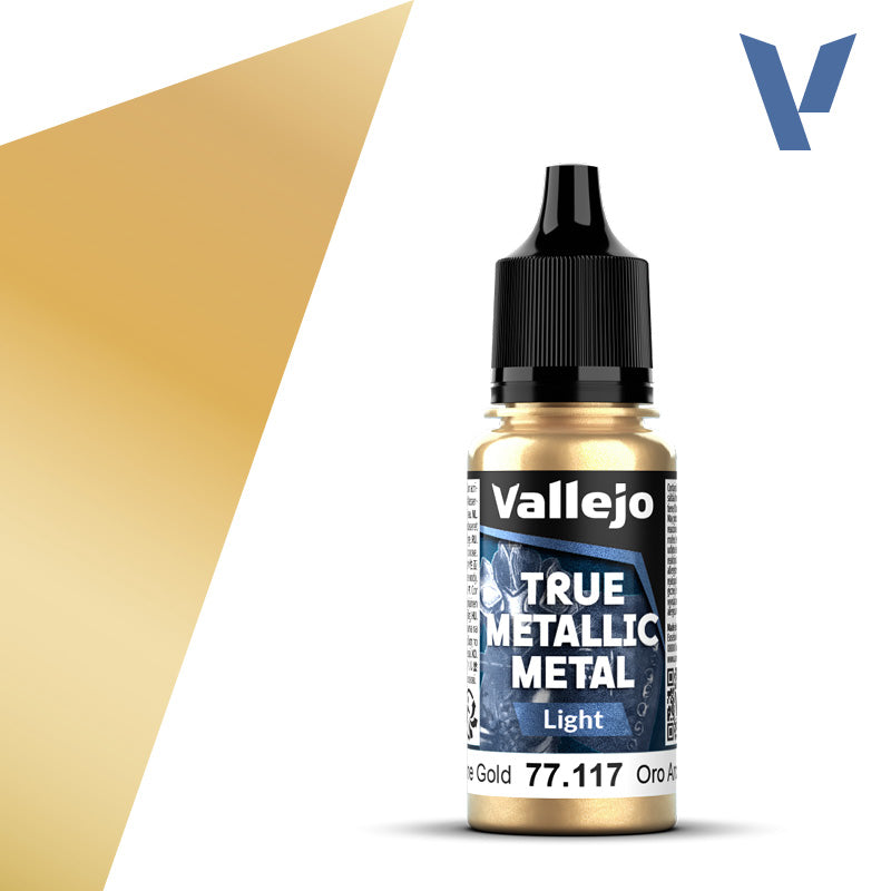 Vallejo True Metallic Metal 77.117 Arcane Gold Light