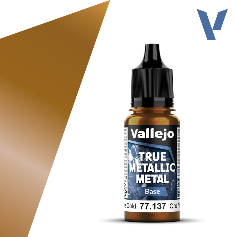 Vallejo True Metallic Metal 77.137 Arcane Gold Base