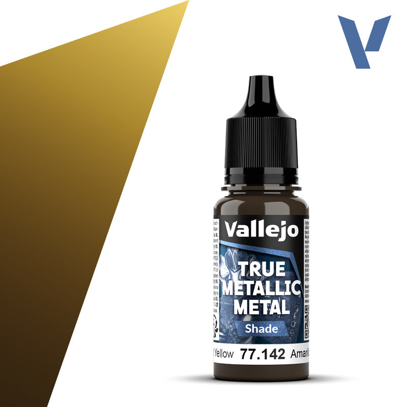 Vallejo True Metallic Metal 77.142 Radiant Yellow Shade
