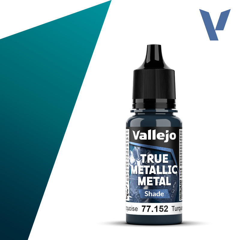 Vallejo True Metallic Metal 77.152 Hydra Turquoise Shade