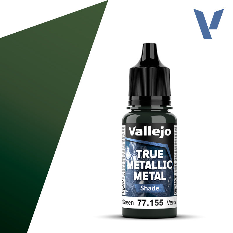 Vallejo True Metallic Metal 77.155 Amber Green Shade