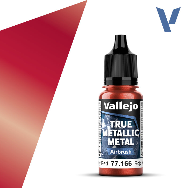 Vallejo True Metallic Metal 77.166 Ruby Red Airbrush