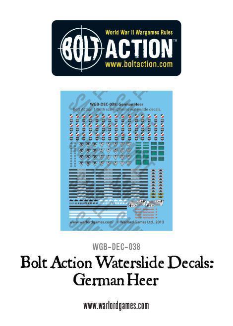 Bolt Action German Heer decals