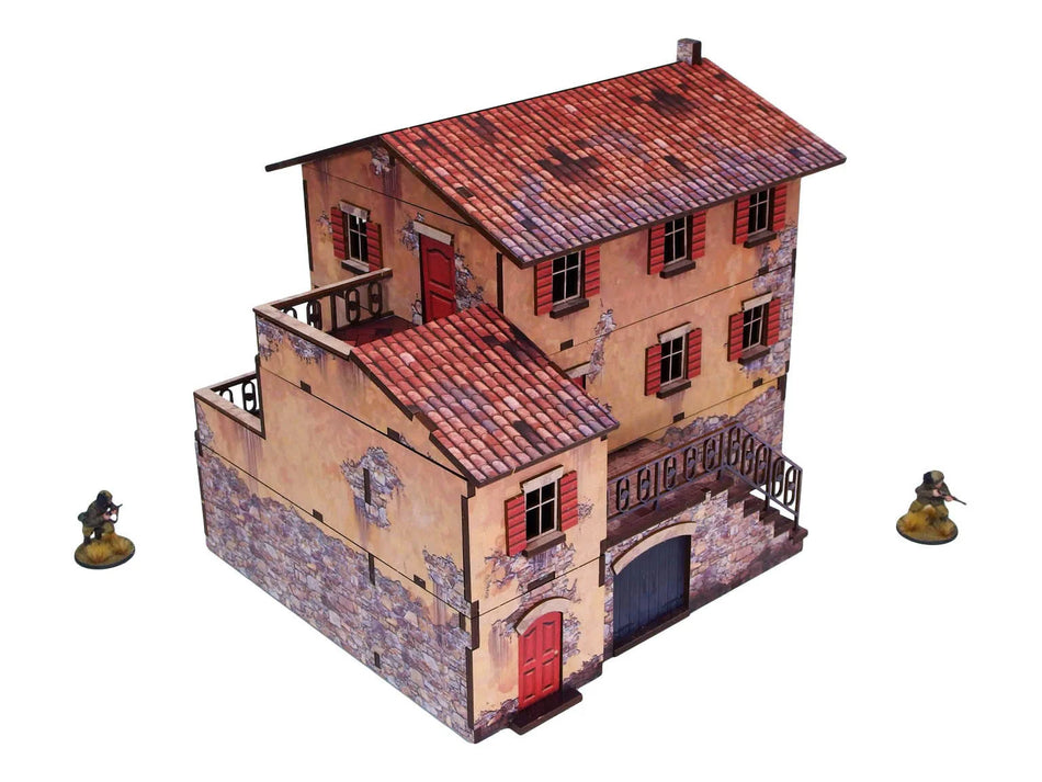 WW2 Italy Large House (1) PREPAINTED